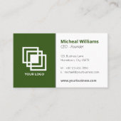 プロフェッショナルシンプルグ企業のリーングレービジネス 名刺 (正面)