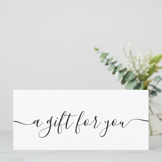 プロフェッショナルシンプルシックブティックギフト証明書 (スタンド正面)