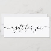 プロフェッショナルシンプルシックブティックギフト証明書 (正面)