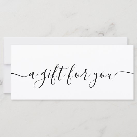 プロフェッショナルシンプルシックブティックギフト証明書 (正面)