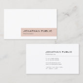 プロフェッショナルシンプルシモダンックデザインラグジュアリ 名刺 (正面/裏面)