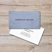 プロフェッショナルシンプルテクスエレガントチャ淡い青 名刺