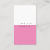 プロフェッショナルシンプルテンプレートエレガントホットピンク 名刺 (正面)