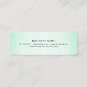 プロフェッショナルシンプルトレンディーミントグリモダンーン スキニー名刺 (裏面)