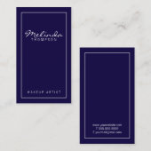 プロフェッショナルシンプルネモダンビーブルー&ホワイト 名刺 (正面/裏面)