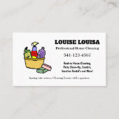 プロフェッショナルシンプルハウス清掃用名刺 名刺 (正面)