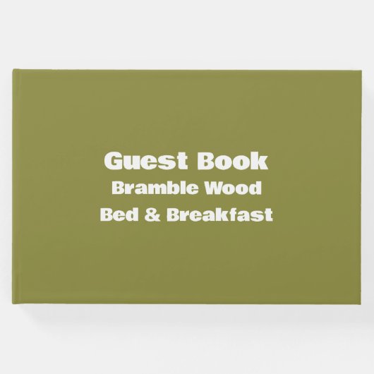 プロフェッショナルシンプルバケーションハウスビジネス ゲストブック (正面)