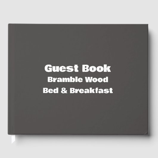 プロフェッショナルシンプルバケーションパーソナライズされたハウス ゲストブック (正面)