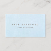 プロフェッショナルシンプルパステルモダンブルー 名刺 (正面)