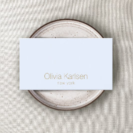 プロフェッショナルシンプルパステルモダンブルー 名刺