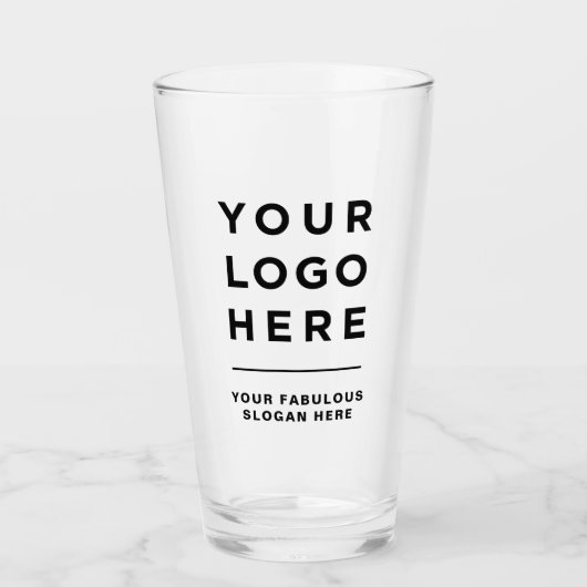 プロフェッショナルシンプルビジネスロゴスローガン企業の タンブラーグラス (正面)