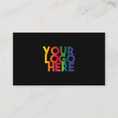 プロフェッショナルシンプルビジネスロゴブラック 名刺 (正面)