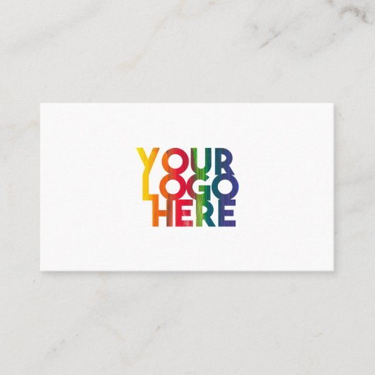 プロフェッショナルシンプルビジネスロゴホワイト 名刺 (正面)