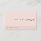 プロフェッショナルシンプルピンクデンタル 名刺 (正面)