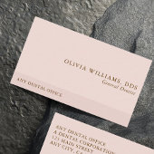 プロフェッショナルシンプルピンクデンタル 名刺