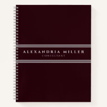 プロフェッショナルシンプルブモダンルガンディ&グレイストライプ