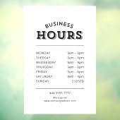 プロフェッショナルシンプルブラックオンホワイトビジネス時間 ウィンドウサイン (シート3)