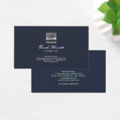 プロフェッショナルシンプルブルーモノグラムCEO創設者 (デスク)