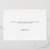 プロフェッショナルシンプルブルー金ゴールドカスタムロゴ 箔シーズンカード (裏面)