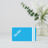 プロフェッショナルシンプルブルー 名刺 (スタンド正面)