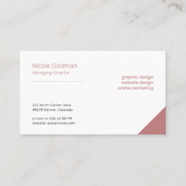 プロフェッショナルシンプルプエレガントラ赤面 名刺