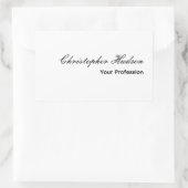 プロフェッショナルシンプルプレインミニマモダンリスト 長方形シール (バッグ)