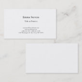 プロフェッショナルシンプルプレーンモダンスタイリッシュ 名刺 (正面/裏面)