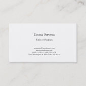 プロフェッショナルシンプルプレーンモダンスタイリッシュ 名刺 (正面)