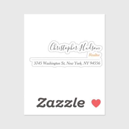 プロフェッショナルシンプルプレーン不動産仲介業者実在エステート シール (シート)