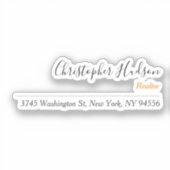 プロフェッショナルシンプルプレーン不動産仲介業者実在エステート シール (正面)