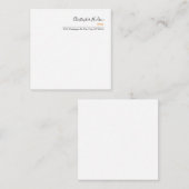 プロフェッショナルシンプルプレーン不動産仲介業者実在エステート ノートカード (正面/裏面)