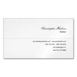 プロフェッショナルシンプルプレーン不動産仲介業者実在エステート マグネット名刺
