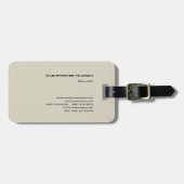 プロフェッショナルシンプルプレーン不動産仲介業者実在エステート ラゲッジタグ (正面横)