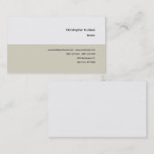 プロフェッショナルシンプルプレーン不動産仲介業者実在エステート 名刺 (正面/裏面)