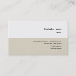 プロフェッショナルシンプルプレーン不動産仲介業者実在エステート 名刺