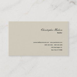 プロフェッショナルシンプルプレーン不動産仲介業者実在エステート 名刺