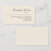 プロフェッショナルシンプルプレーン不動産仲介業者実在エステート 名刺 (正面/裏面)