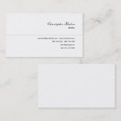 プロフェッショナルシンプルプレーン不動産仲介業者実在エステート 名刺 (正面/裏面)