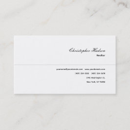 プロフェッショナルシンプルプレーン不動産仲介業者実在エステート 名刺