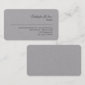 プロフェッショナルシンプルプレーン不動産仲介業者実在エステート 名刺 (正面/裏面)