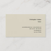 プロフェッショナルシンプルプレーン不動産仲介業者実在エステート 名刺 (正面)