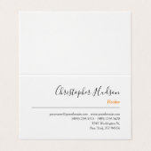 プロフェッショナルシンプルプレーン不動産仲介業者実在エステート 名刺 (外部フラット)