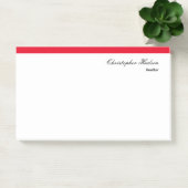 プロフェッショナルシンプルプレーン実在エステートレッドホワイト ポストイット (オフィス)