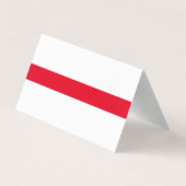 プロフェッショナルシンプルプレーン実在エステートレッドホワイト 名刺 (裏面)