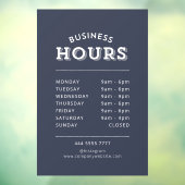 プロフェッショナルシンプルホワイトオングレービジネス時間 ウィンドウサイン (シート3)