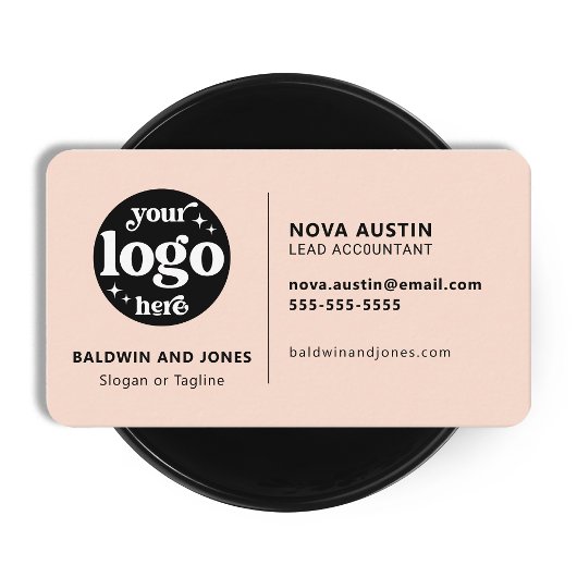 プロフェッショナルシンプルホワイトロモダンゴ付きデザイン 名刺