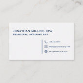 プロフェッショナルシンプルホワイト 名刺 (正面)