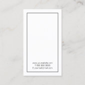 プロフェッショナルシンプルホワモダンイト 名刺 (裏面)