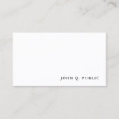 プロフェッショナルシンプルミニマモダンリストテンプレート 名刺 (正面)