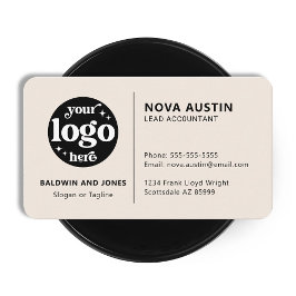 プロフェッショナルシンプルミニマルデザインカスタムロゴ 名刺